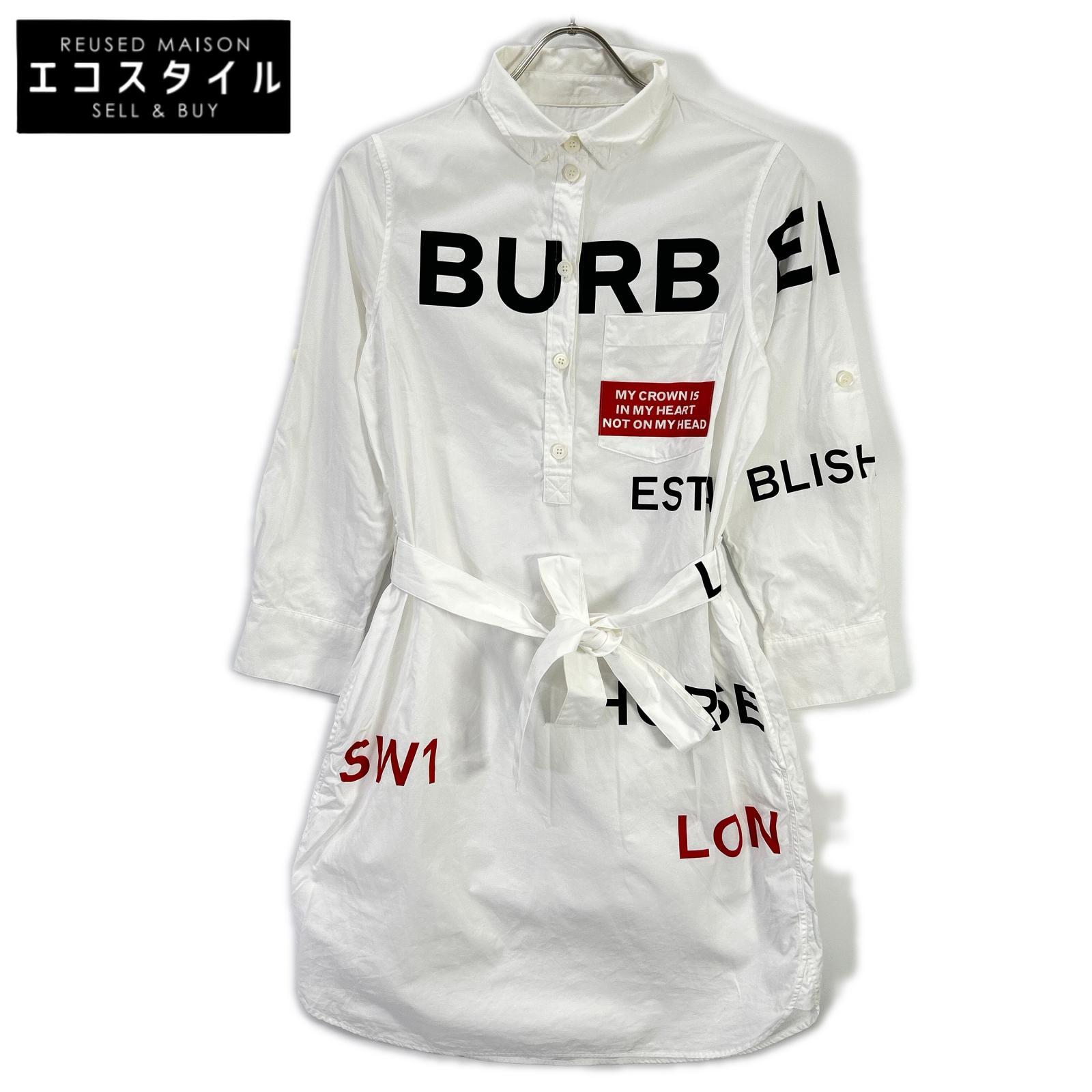 BURBERRY バーバリー 【国内正規】8013907 ホースフェリープリント シャツ ワンピース