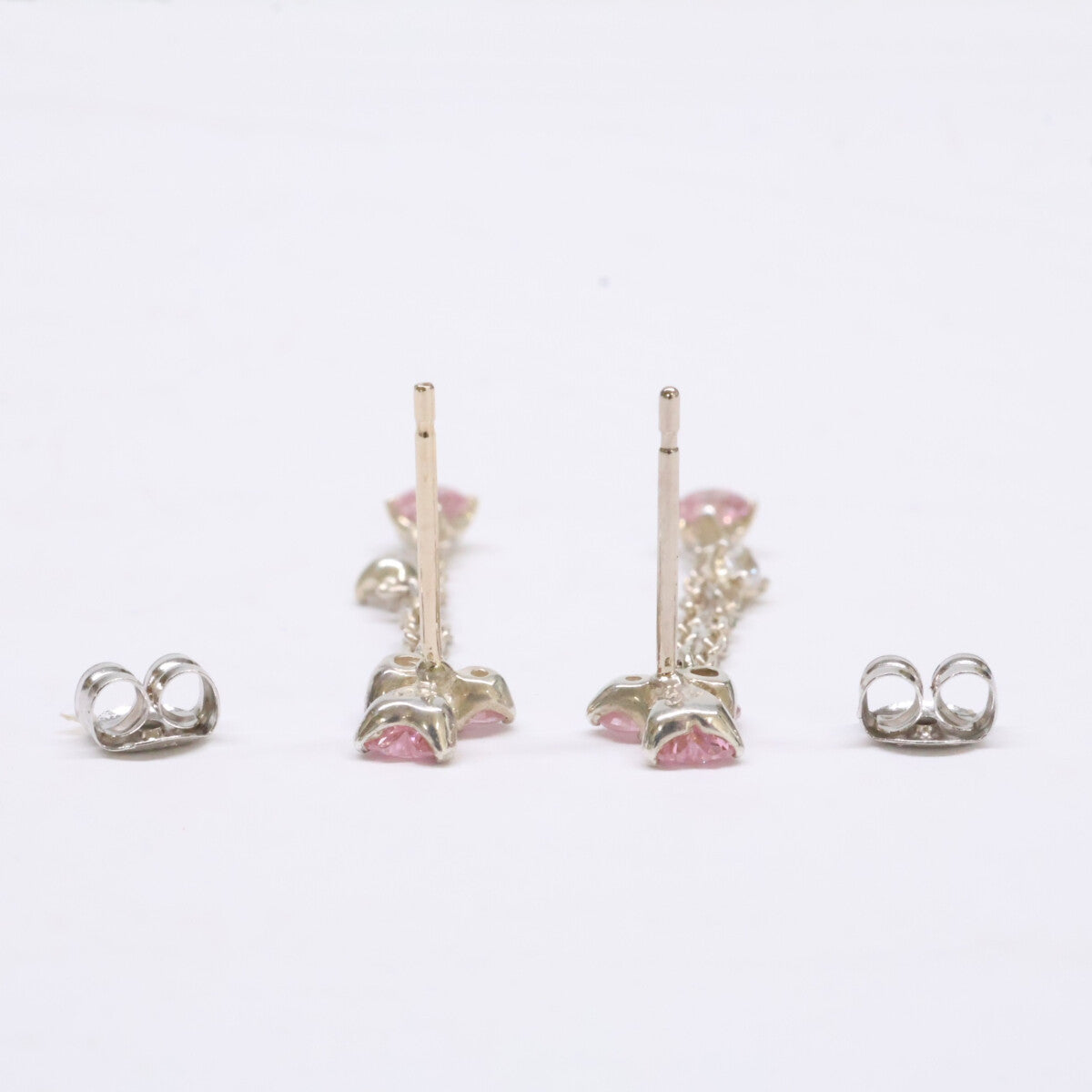 ヨンドシー 4℃ 【美品】K14WG カラーストーン ダングル ピアス