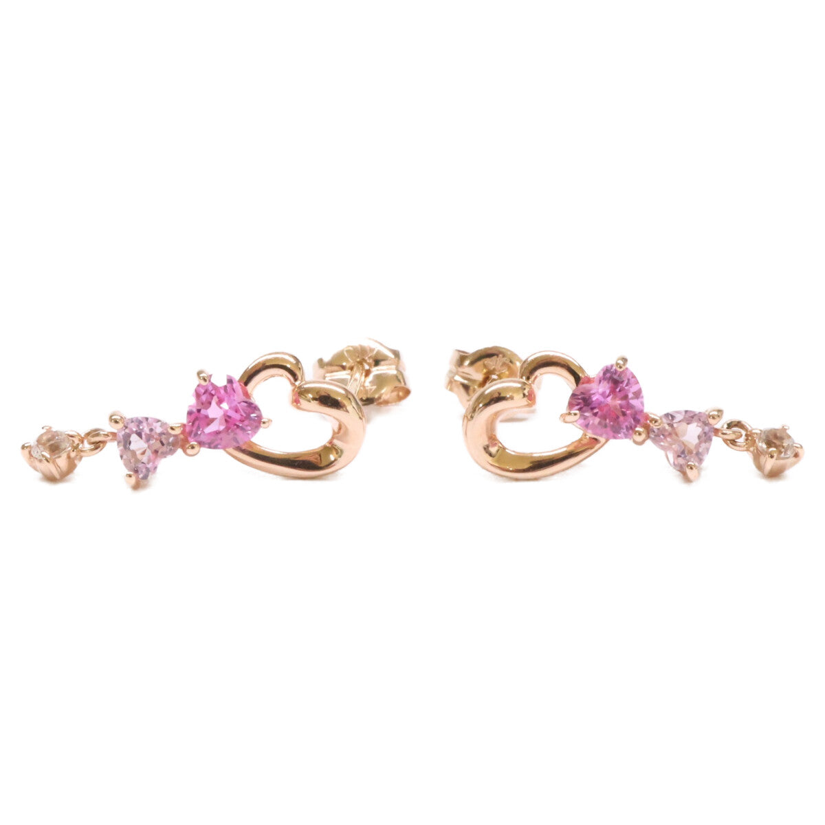ヨンドシー 4℃ 【美品】K10 ハートモチーフ ピアス