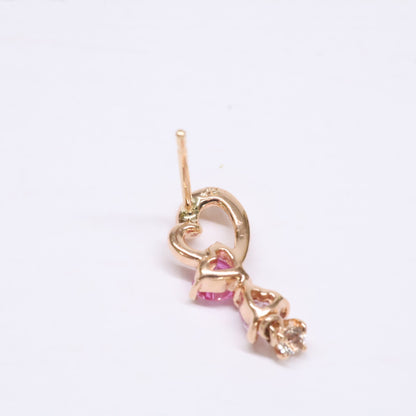 ヨンドシー 4℃ 【美品】K10 ハートモチーフ ピアス