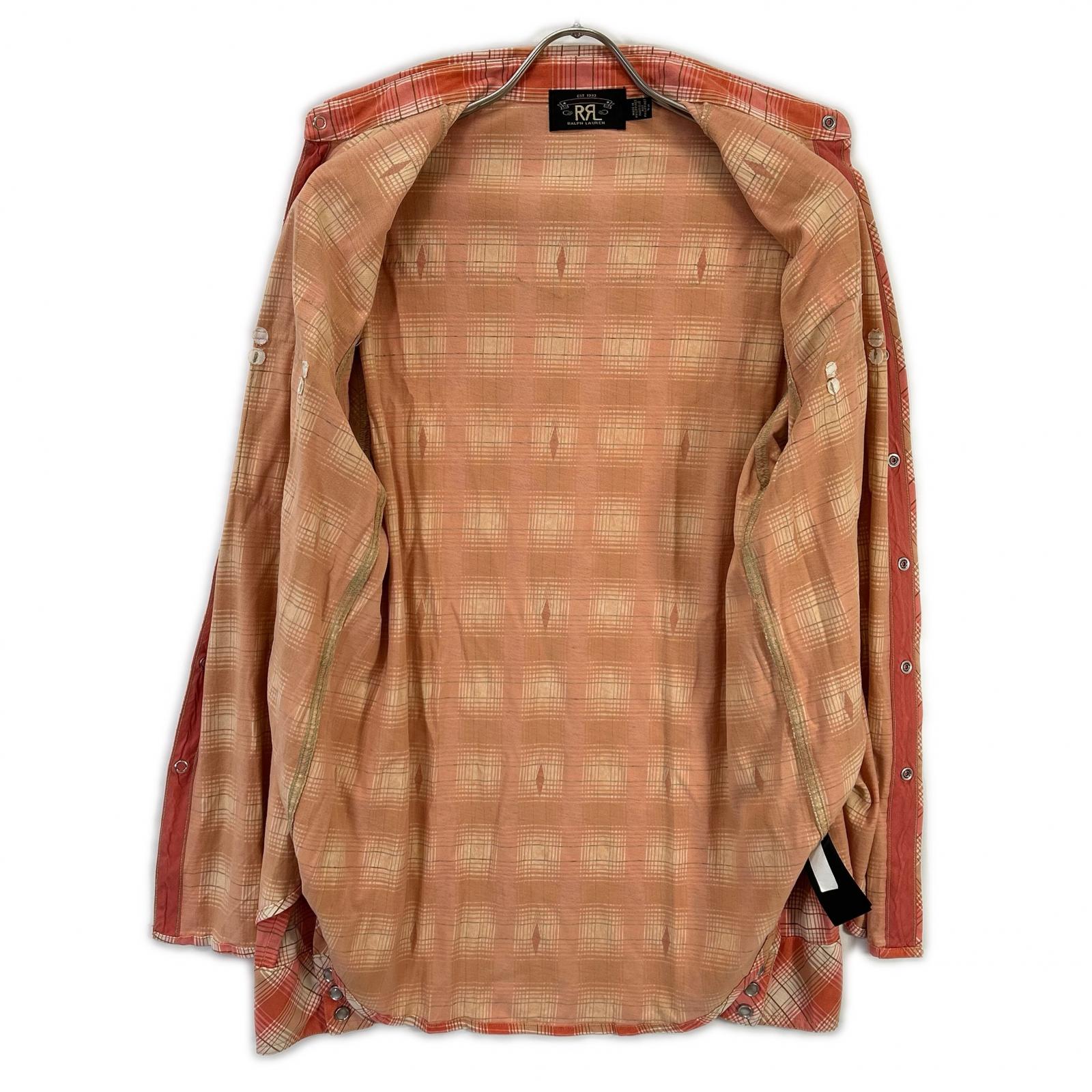 RRL ダブルアールエル コッパー Plaid Jersey チェック柄 ウエスタン
