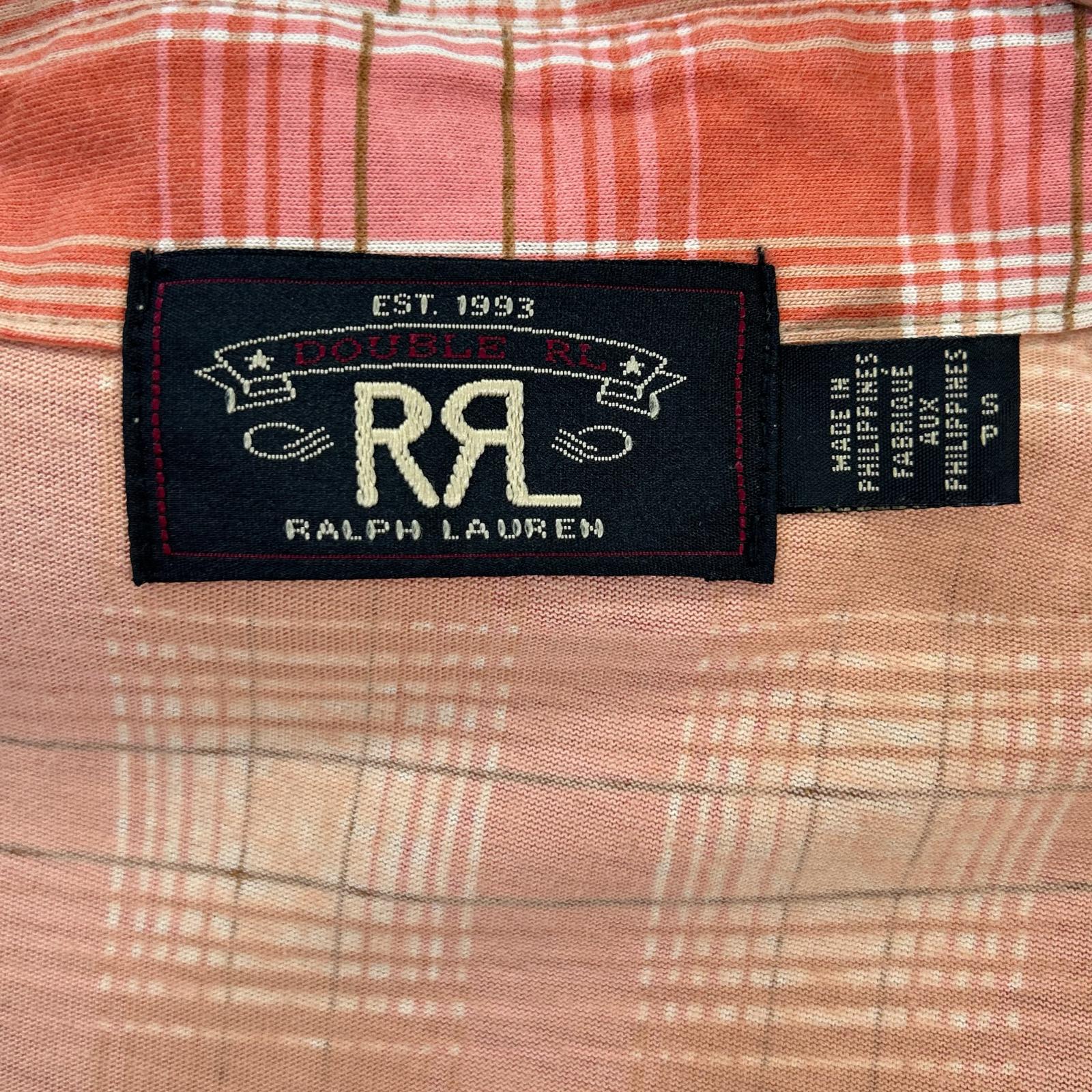 RRL ダブルアールエル コッパー Plaid Jersey チェック柄 ウエスタン