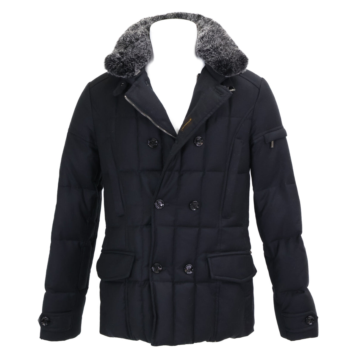 MOORER Moorer Authorized Domestic Retailer SIRO-L Cashmere-Blend Wool Double-Breasted Down Jacket
