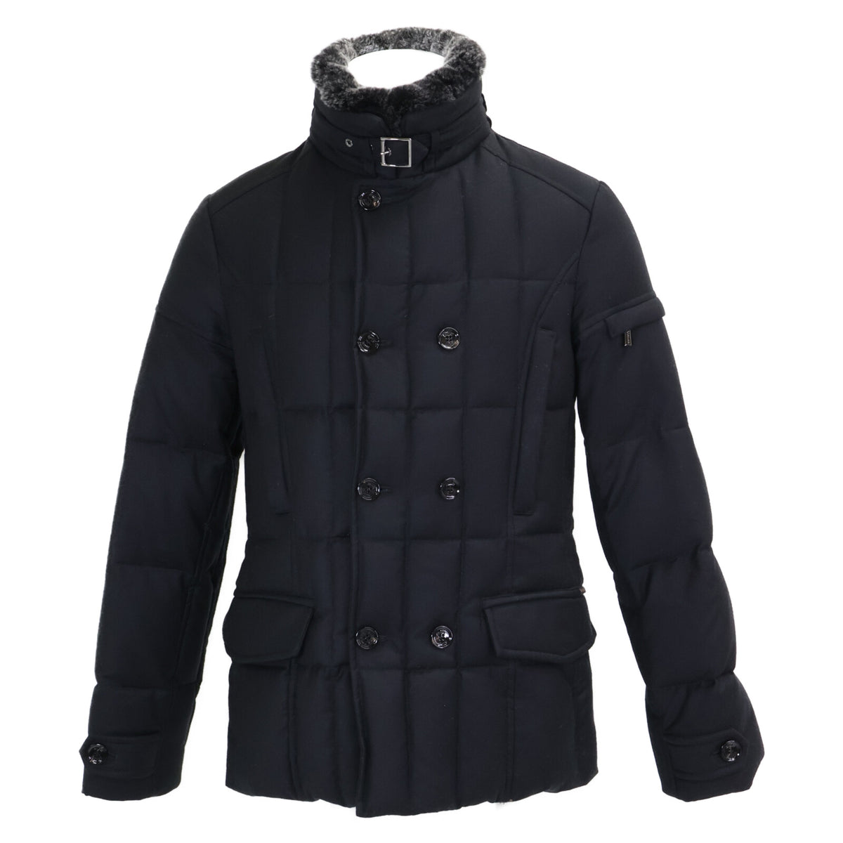 MOORER Moorer Authorized Domestic Retailer SIRO-L Cashmere-Blend Wool Double-Breasted Down Jacket