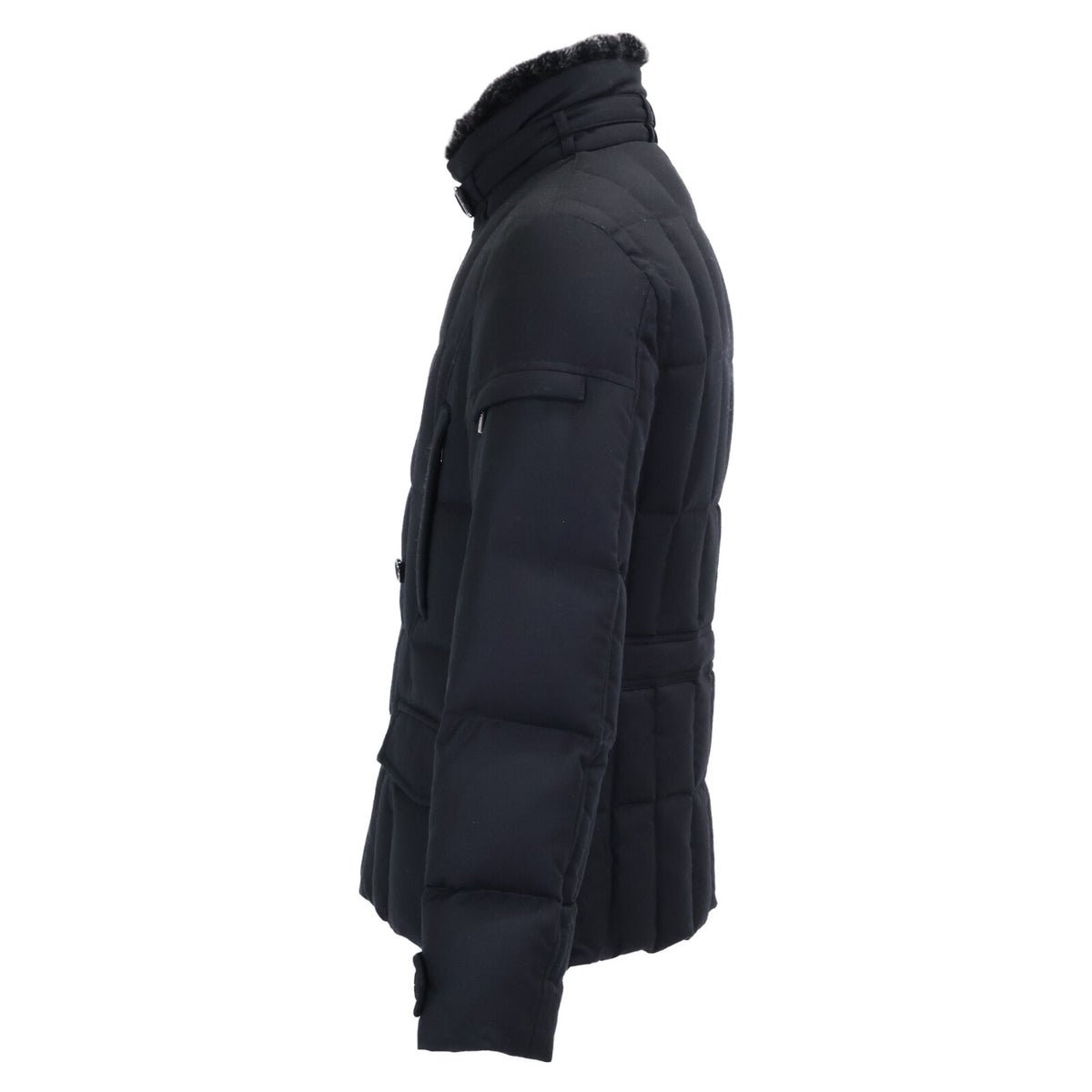 MOORER Moorer Authorized Domestic Retailer SIRO-L Cashmere-Blend Wool Double-Breasted Down Jacket