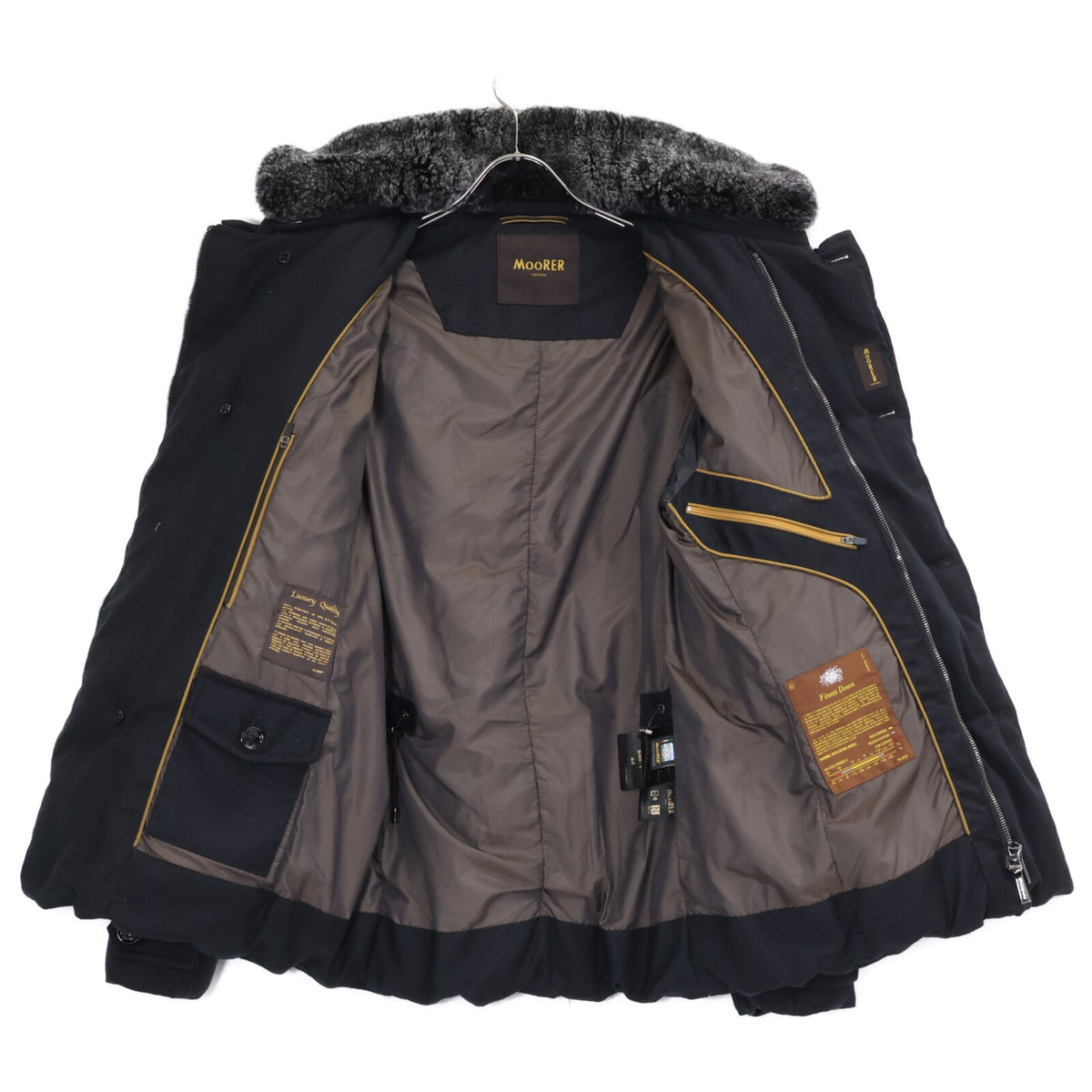 MOORER Moorer Authorized Domestic Retailer SIRO-L Cashmere-Blend Wool Double-Breasted Down Jacket