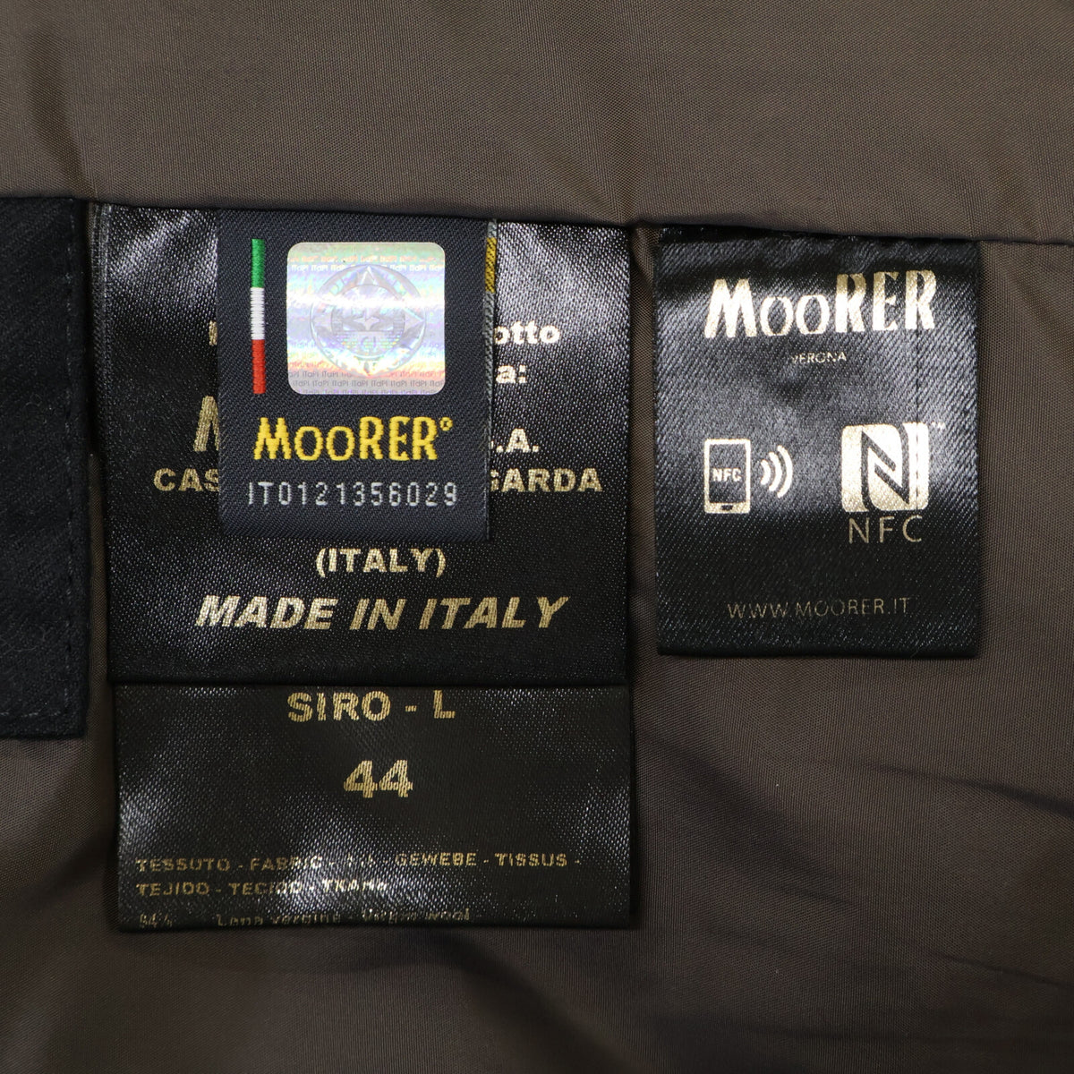 MOORER Moorer Authorized Domestic Retailer SIRO-L Cashmere-Blend Wool Double-Breasted Down Jacket
