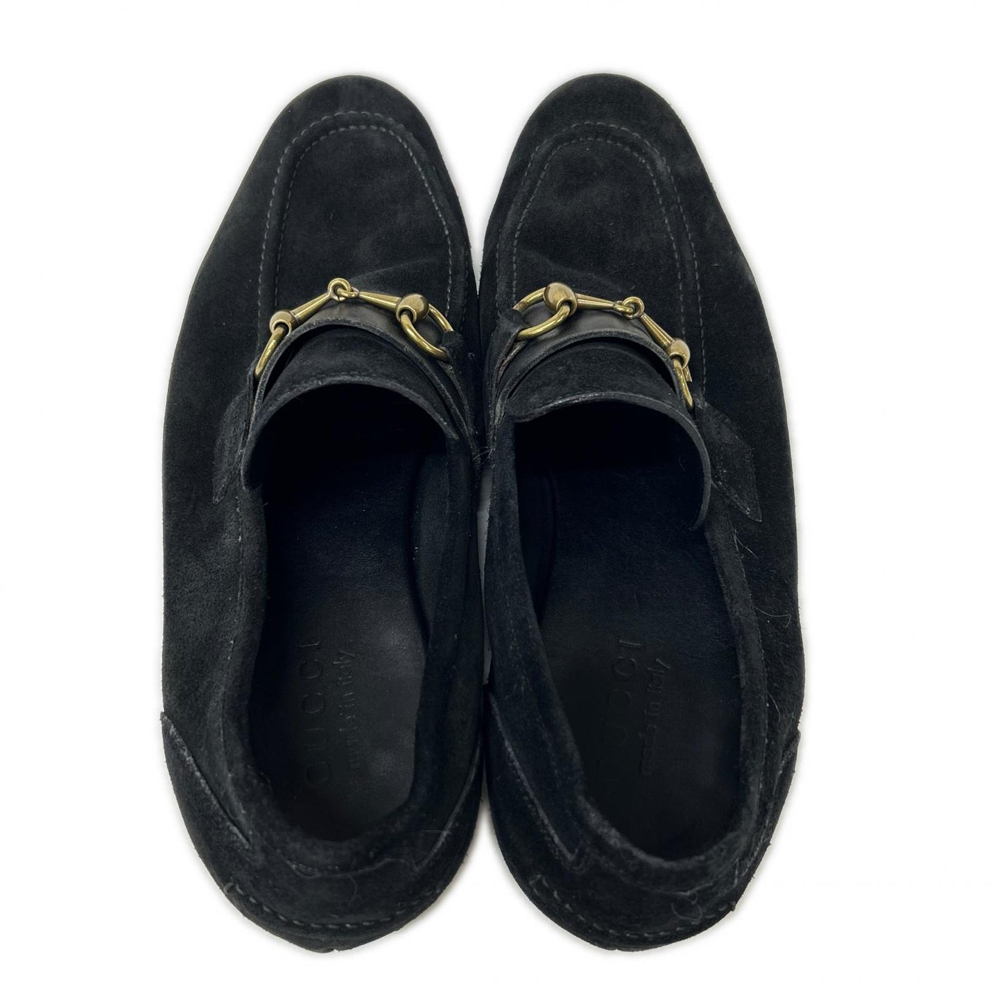 GUCCI グッチ 105857 スエード ホースビット ローファー シューズ