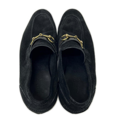 GUCCI グッチ 105857 スエード ホースビット ローファー シューズ