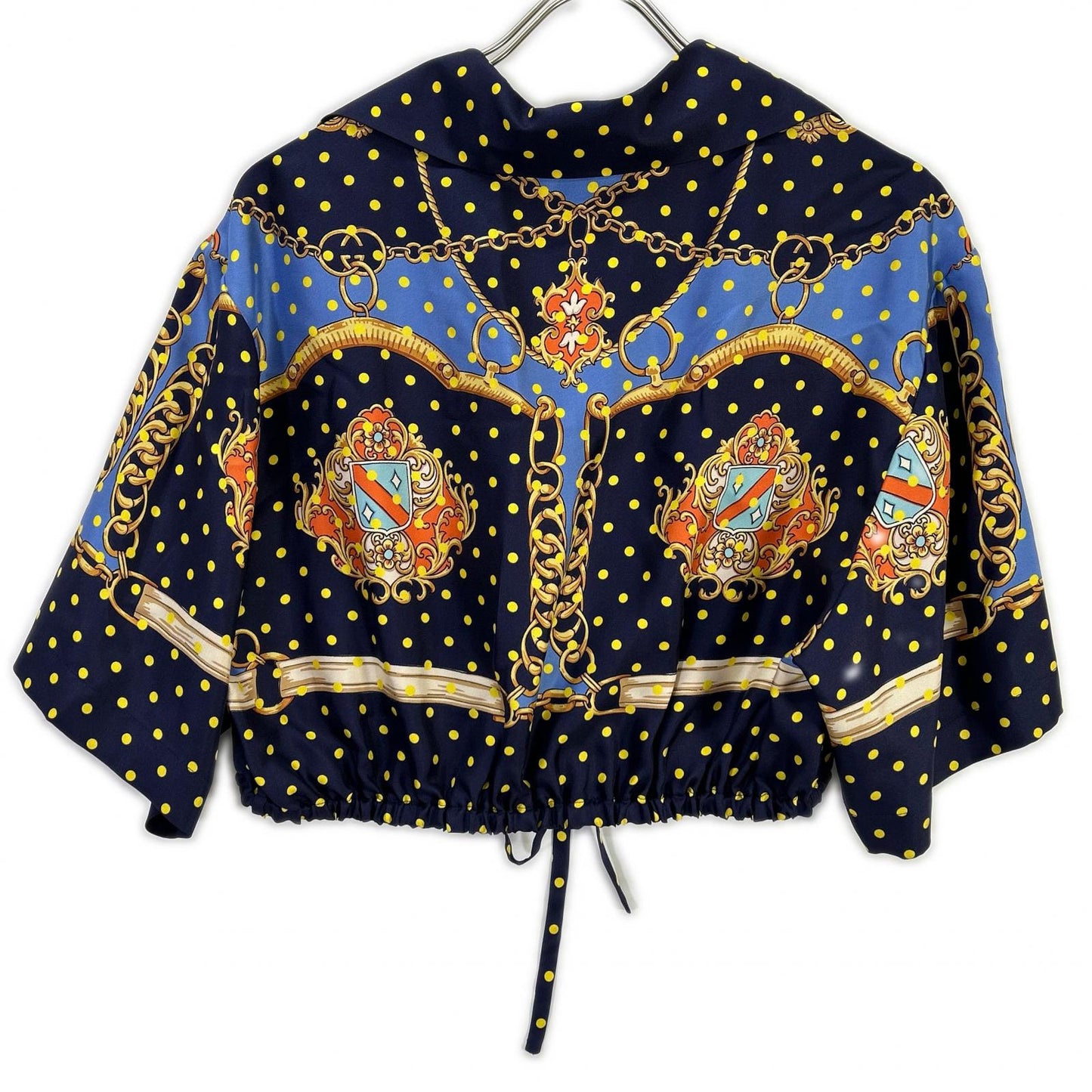 GUCCI グッチ 744796 ポルカドット シルクシャツ トップス