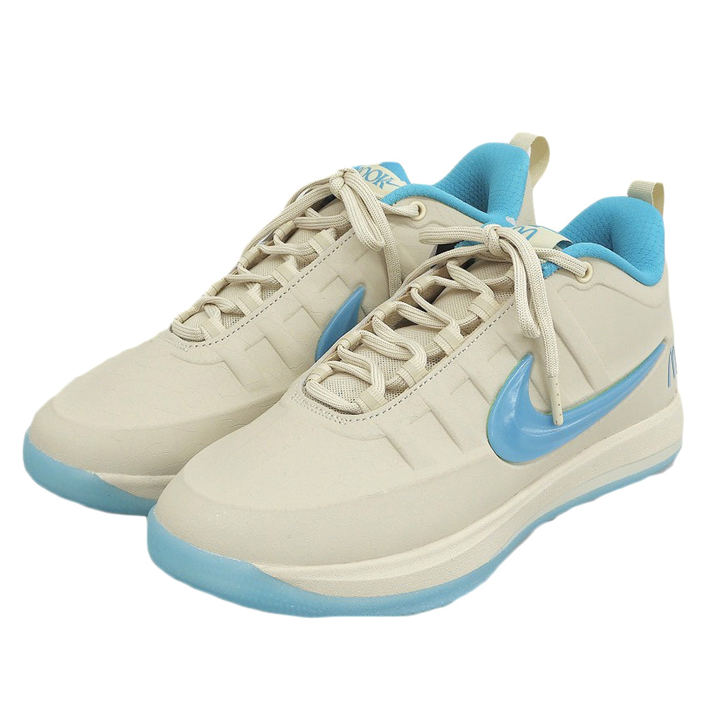 NIKE ナイキ 新品同様 Book2 Sedona スニーカー シューズ メンズ ベージュ×ターコイズブルー 26.5cm IR6445-100 シューズ