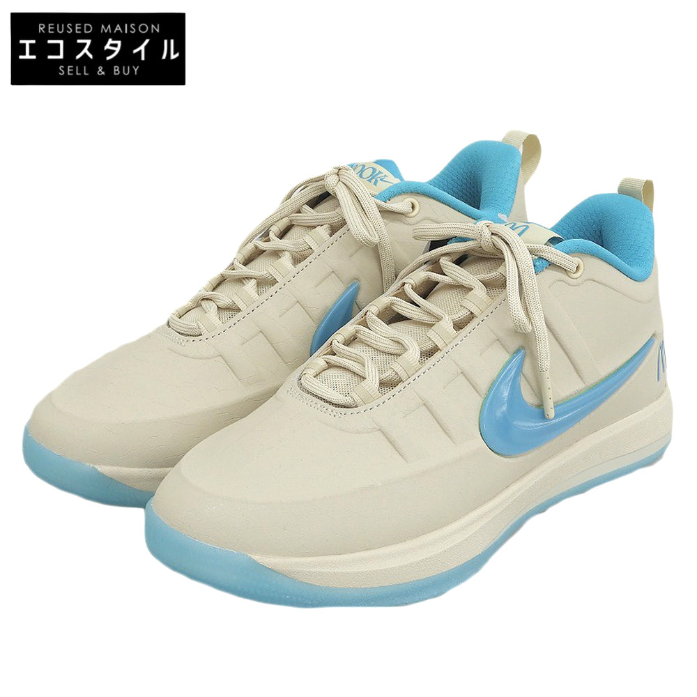 NIKE ナイキ 新品同様 Book2 Sedona スニーカー シューズ メンズ ベージュ×ターコイズブルー 26.5cm IR6445-100 シューズ