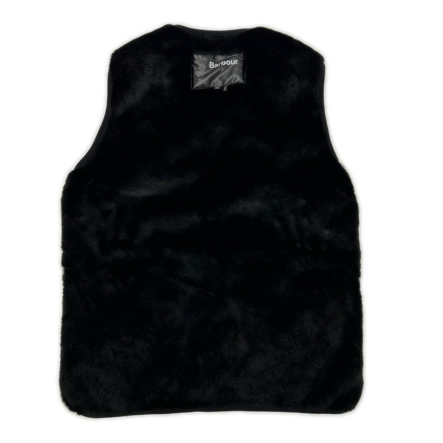 Barbour バブアー 2002103 black reversible slim-fit faux-fur-lined vest vest