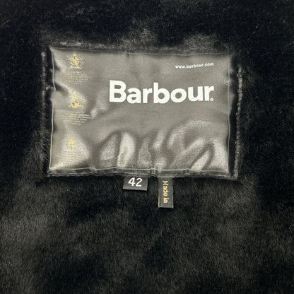 Barbour バブアー 2002103 black reversible slim-fit faux-fur-lined vest vest