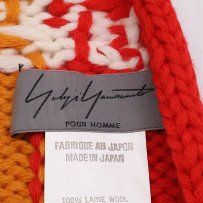 Yohji Yamamoto POUR HOMME ヨウジヤマモトプールオム ｘウルトラマン 04AW HJ-L09-986 ウルトラマン柄 ウール マフラー