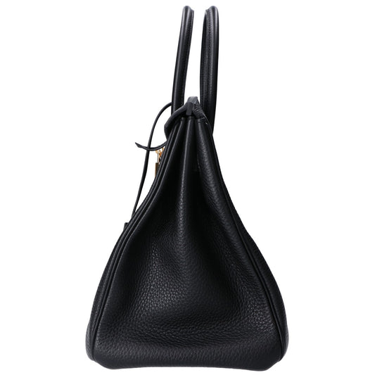 HERMES エルメス □O刻印 ノワール トゴ ゴールド金具 バーキン35 ハンドバッグ