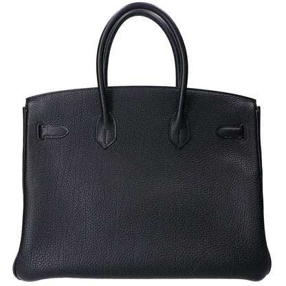 HERMES エルメス □O刻印 ノワール トゴ ゴールド金具 バーキン35 ハンドバッグ