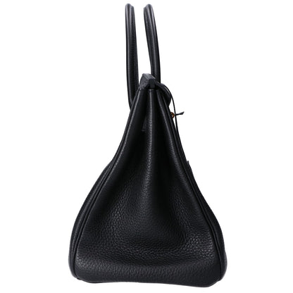 HERMES エルメス □O刻印 ノワール トゴ ゴールド金具 バーキン35 ハンドバッグ