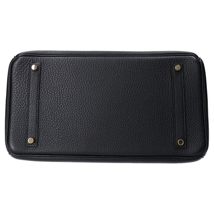 HERMES エルメス □O刻印 ノワール トゴ ゴールド金具 バーキン35 ハンドバッグ