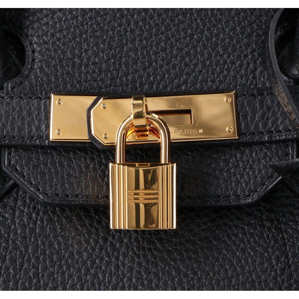 HERMES エルメス □O刻印 ノワール トゴ ゴールド金具 バーキン35 ハンドバッグ