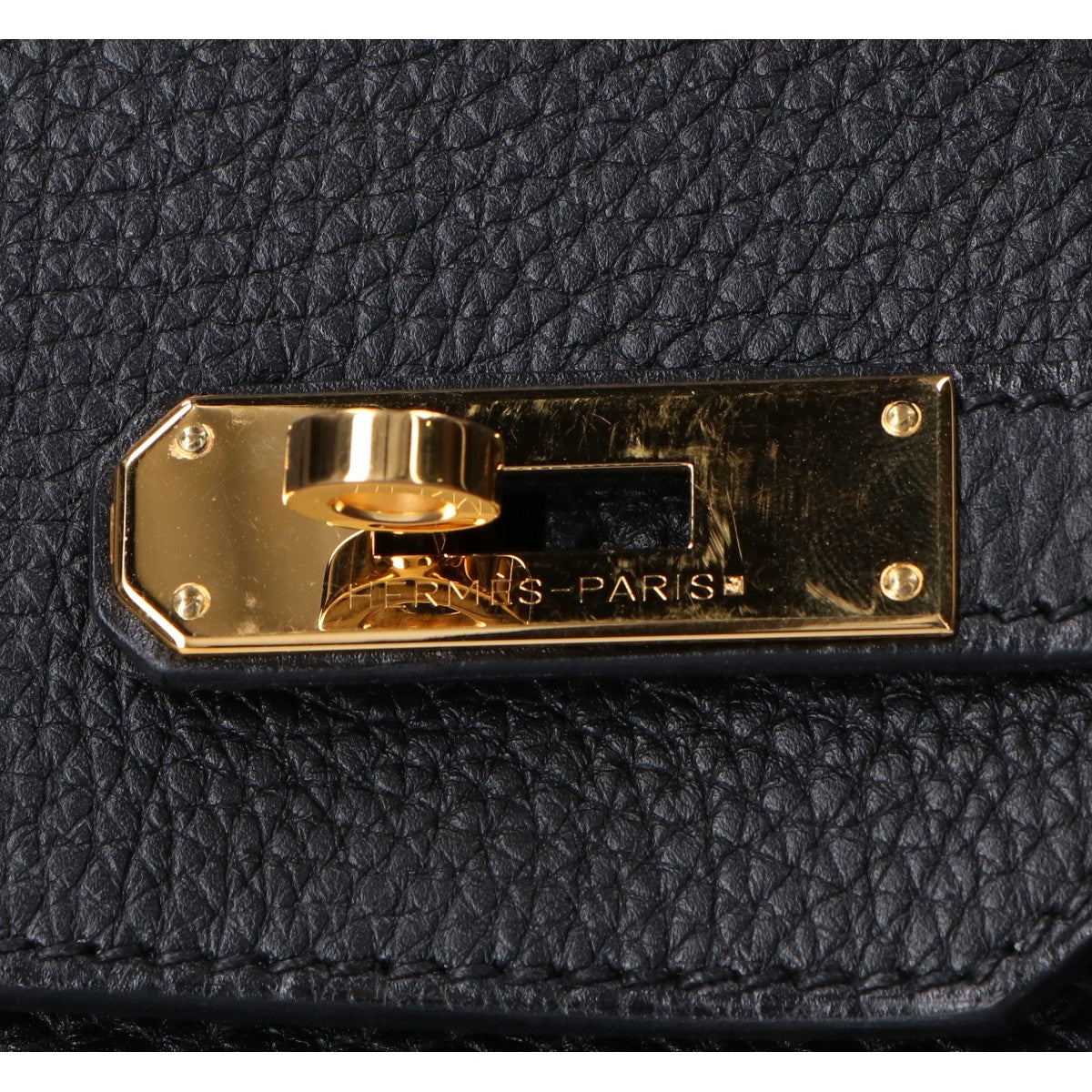 HERMES エルメス □O刻印 ノワール トゴ ゴールド金具 バーキン35 ハンドバッグ