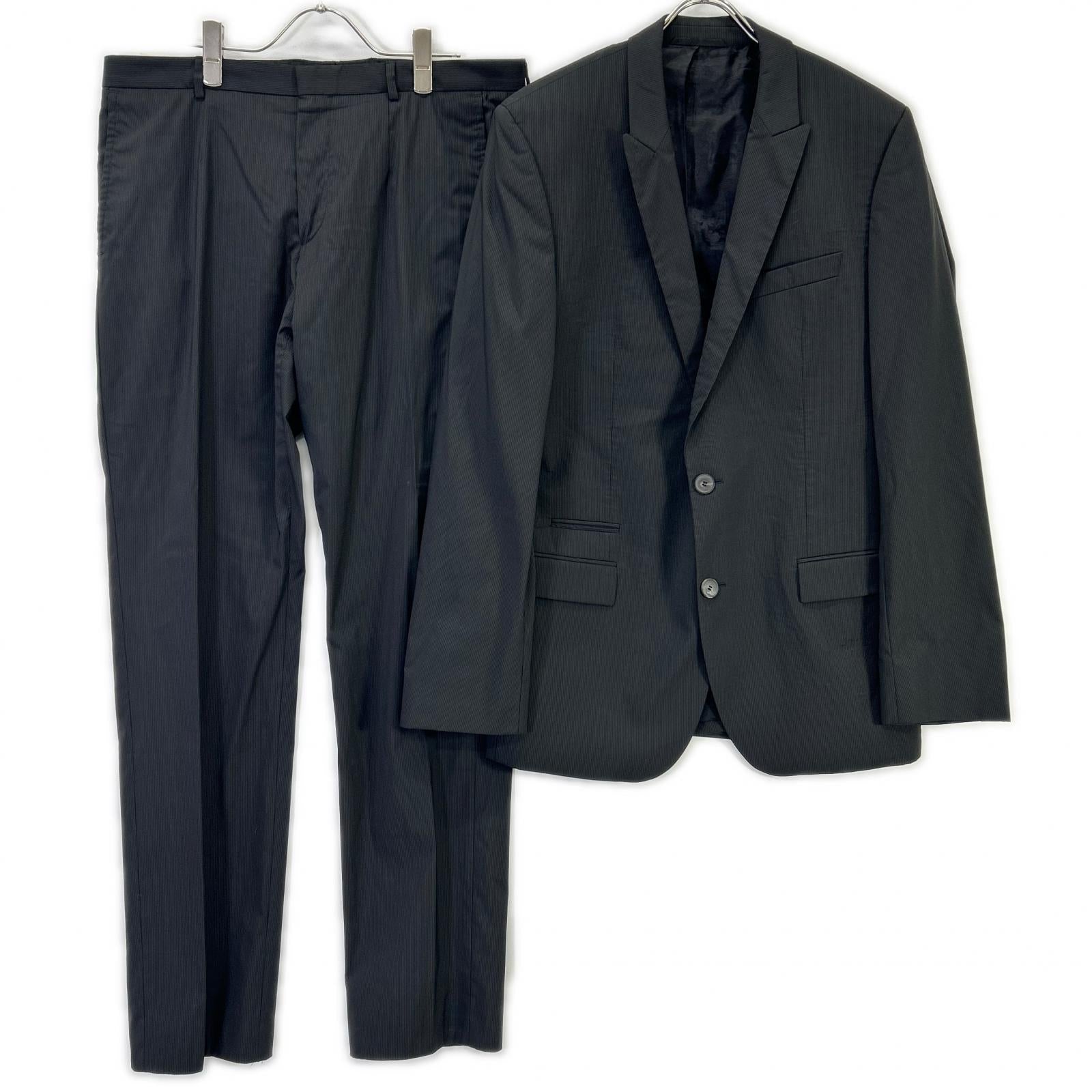 HUGOBOSS ヒューゴボス ブラック ストライプ 2P スーツ スーツ セットアップ