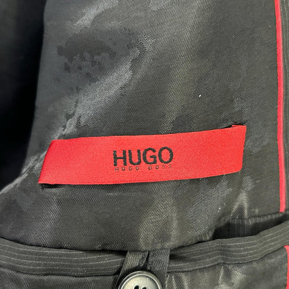 HUGOBOSS ヒューゴボス ブラック ストライプ 2P スーツ スーツ セットアップ