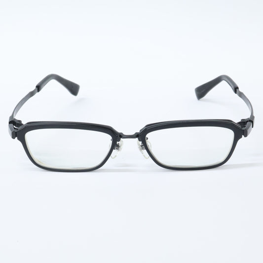 999.9 Four Nines M-22 Reverse-R Hinge Titanium Mixed-Frame Square-Shape Eyewear Glasses