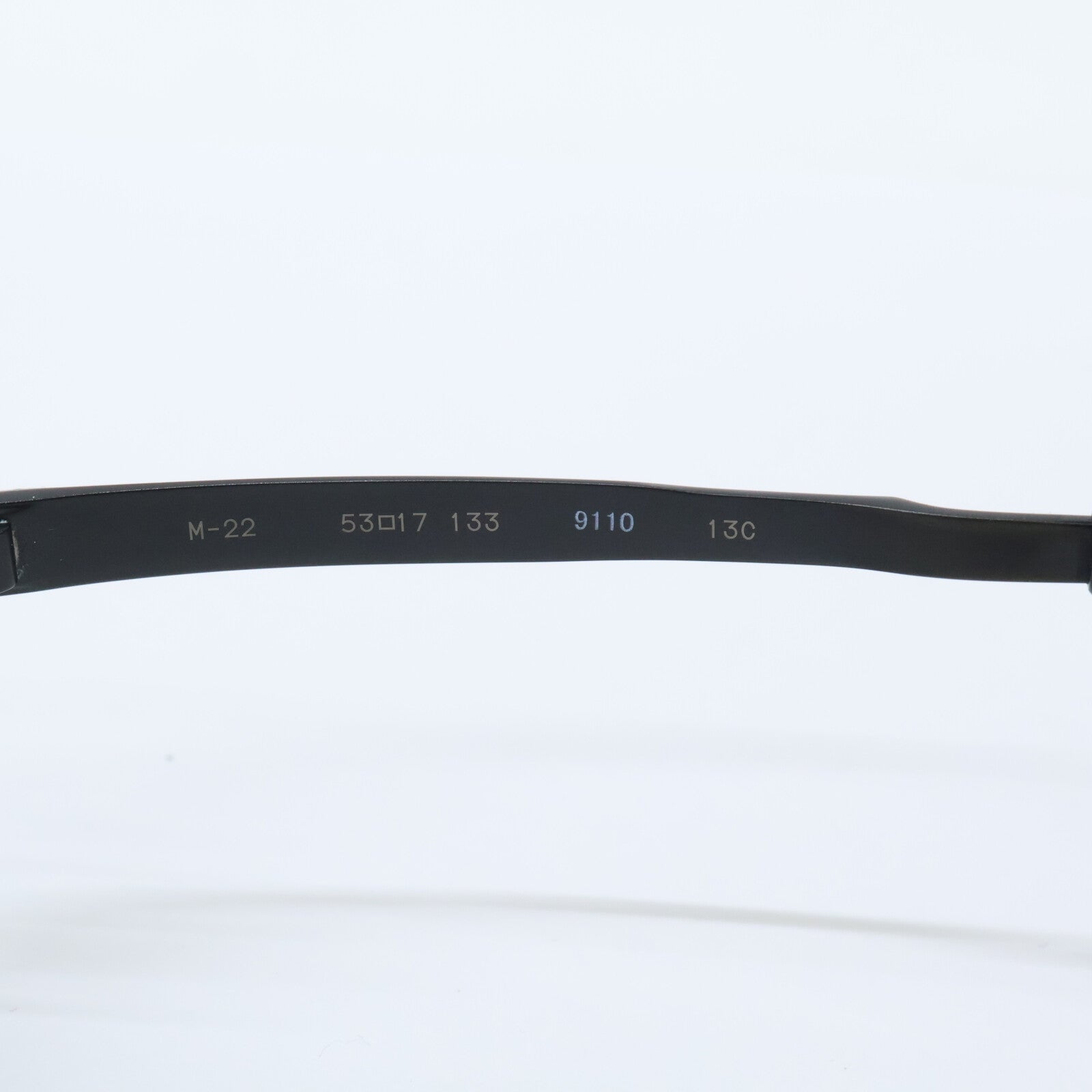 999.9 フォーナインズ M-22 逆Rヒンジ チタン ミックスフレーム スクエアシェイプ アイウェア 眼鏡