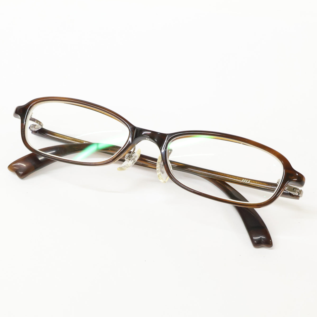 999.9 Four Nines NP-13 Reverse-R Hinge Square-Shape Acetate-Frame Glasses
