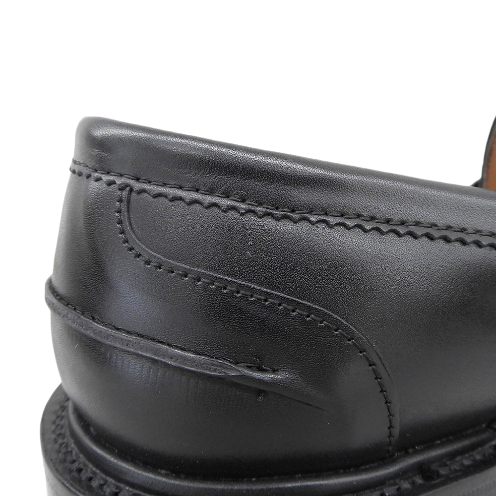 Tricker's トリッカーズ 美品 レザー コインローファー シューズ メンズ ブラック 6 1/2 M8357 JAMES-J シューズ