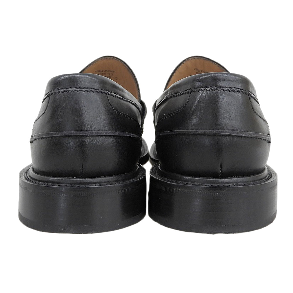 Tricker's トリッカーズ 美品 レザー コインローファー シューズ メンズ ブラック 6 1/2 M8357 JAMES-J シューズ