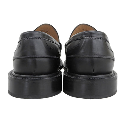 Tricker's トリッカーズ 美品 レザー コインローファー シューズ メンズ ブラック 6 1/2 M8357 JAMES-J シューズ