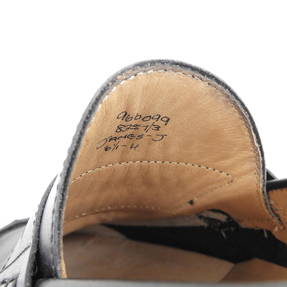 Tricker's トリッカーズ 美品 レザー コインローファー シューズ メンズ ブラック 6 1/2 M8357 JAMES-J シューズ