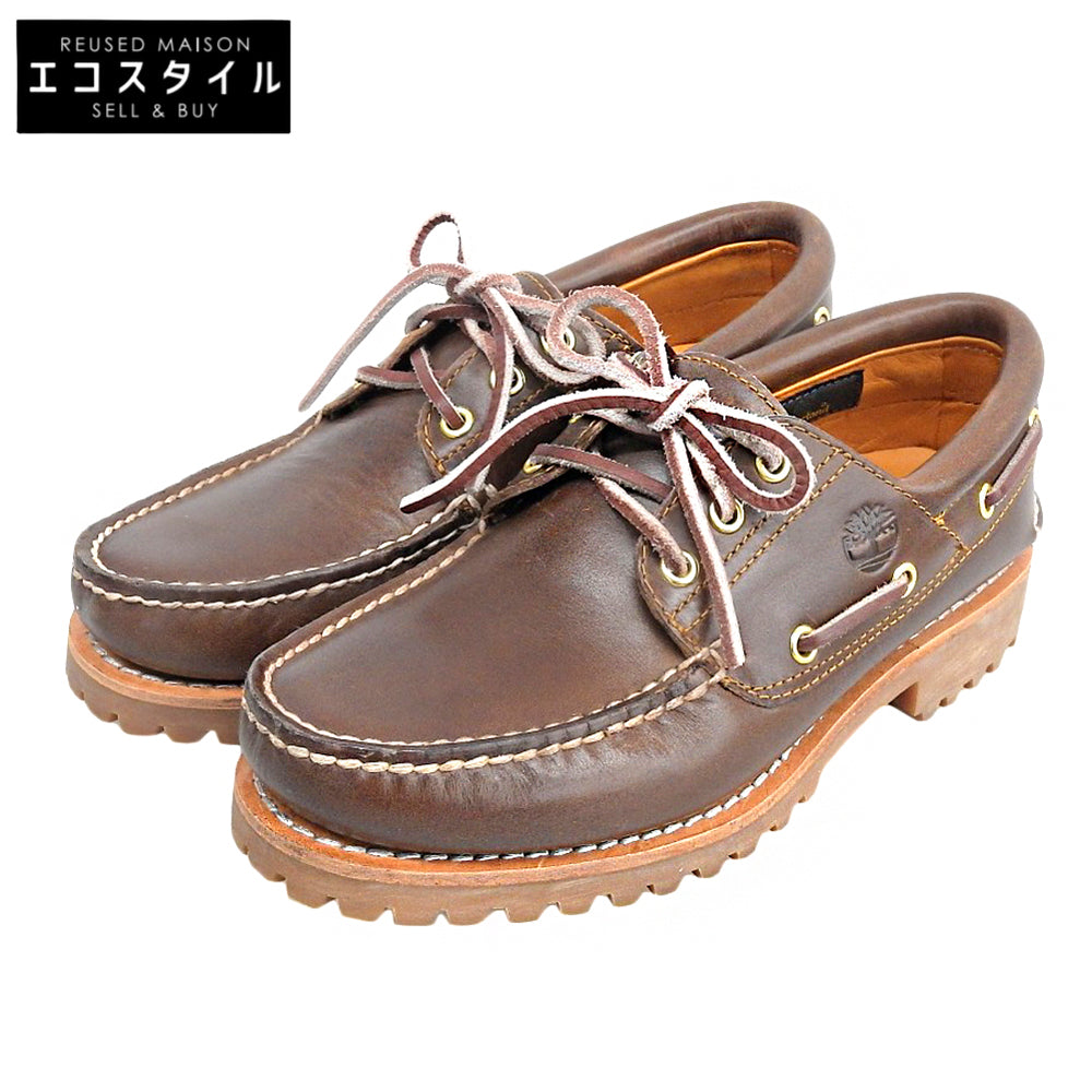 Timberland ティンバーランド 美品 3eye クラシックラグ モカシン シューズ メンズ ブラウン 25cm TB030003214 シューズ
