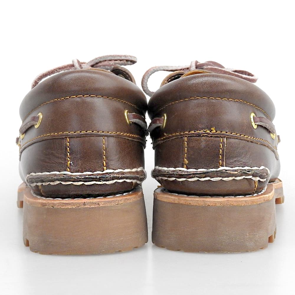 Timberland ティンバーランド 美品 3eye クラシックラグ モカシン シューズ メンズ ブラウン 25cm TB030003214 シューズ