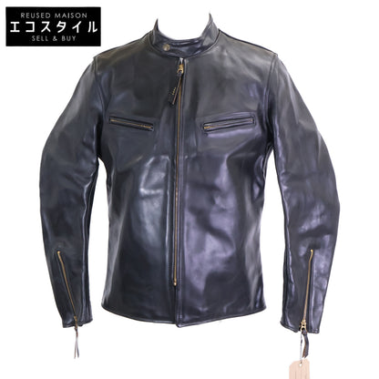 AERO LEATHER エアロレザー 【新品同様】フロントクオーターホースハイド ボードレーサー シングルライダースジャケット ジャケット