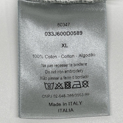 DIOR ディオール ×Shawn Stussy ホワイト ロゴ入り Tシャツ トップス