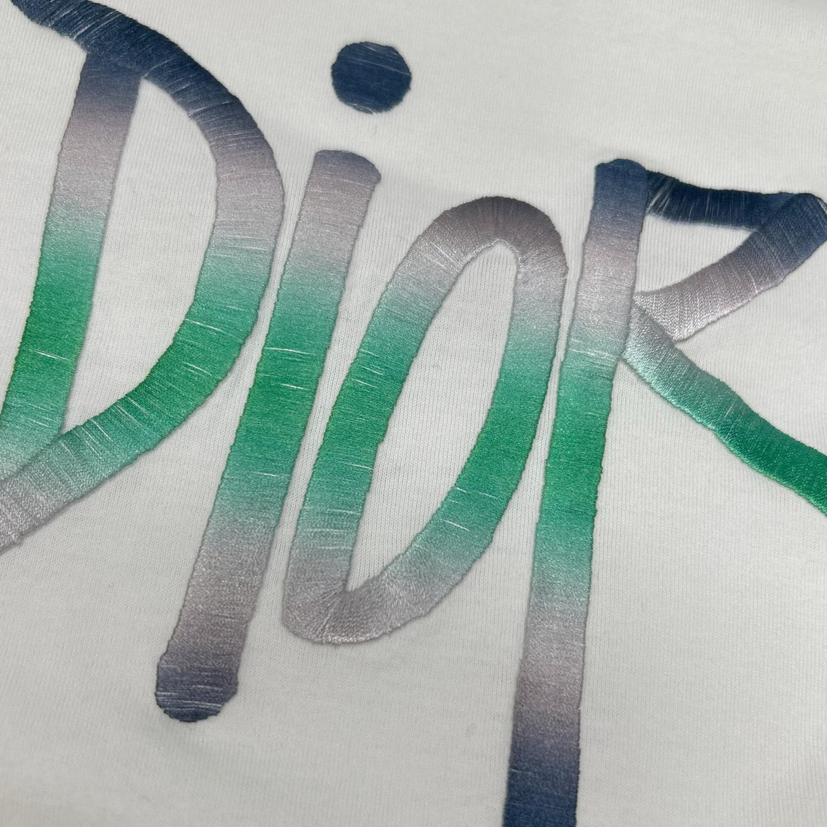 DIOR ×Shawn Stussy white logo T-shirt Tops
