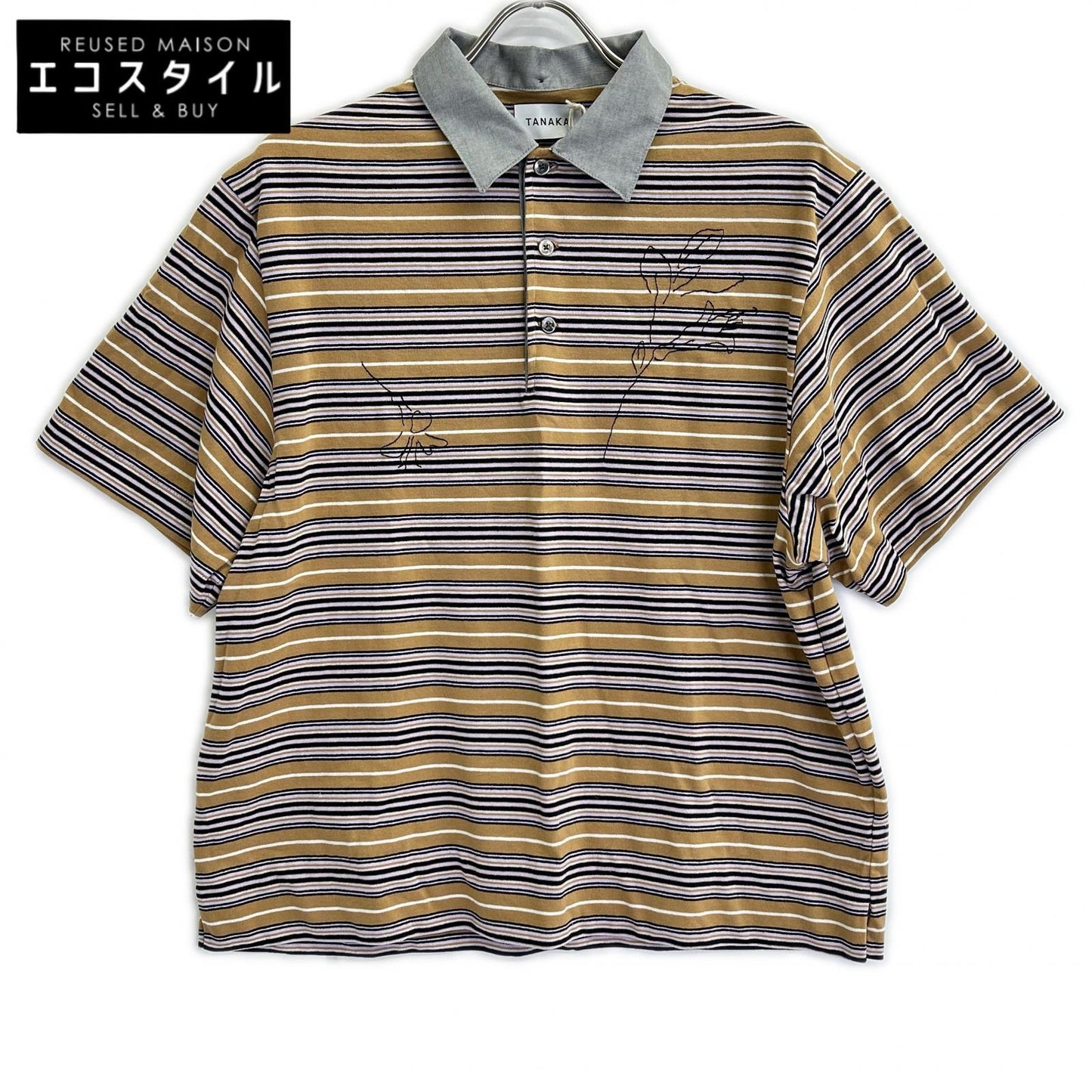 TANAKA タナカ ST-264-MSE THE POLOSHIRTS - MULTI STRIPE トップス