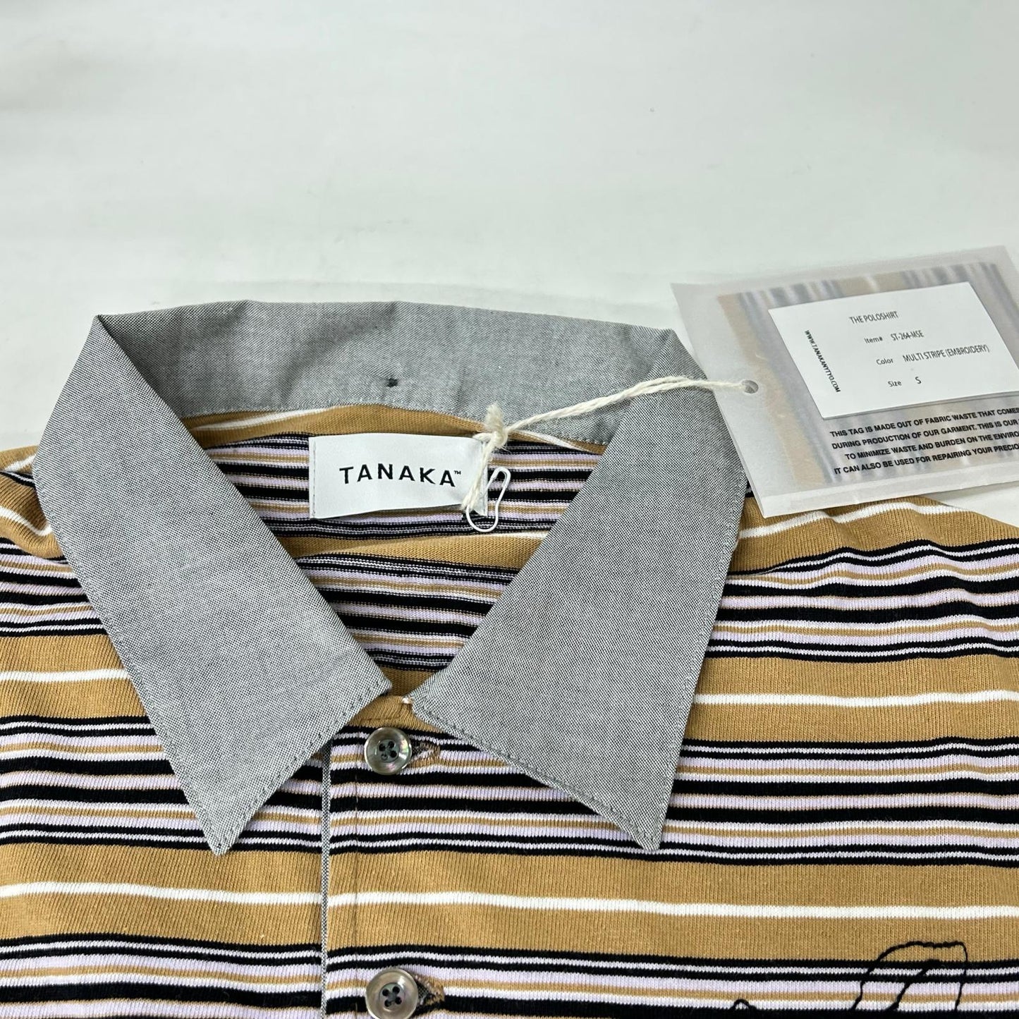 TANAKA タナカ ST-264-MSE THE POLOSHIRTS - MULTI STRIPE トップス