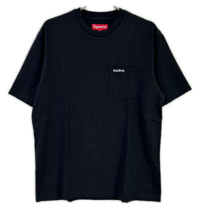 Supreme シュプリーム ブラック 胸ポケット Tシャツ コットン トップス
