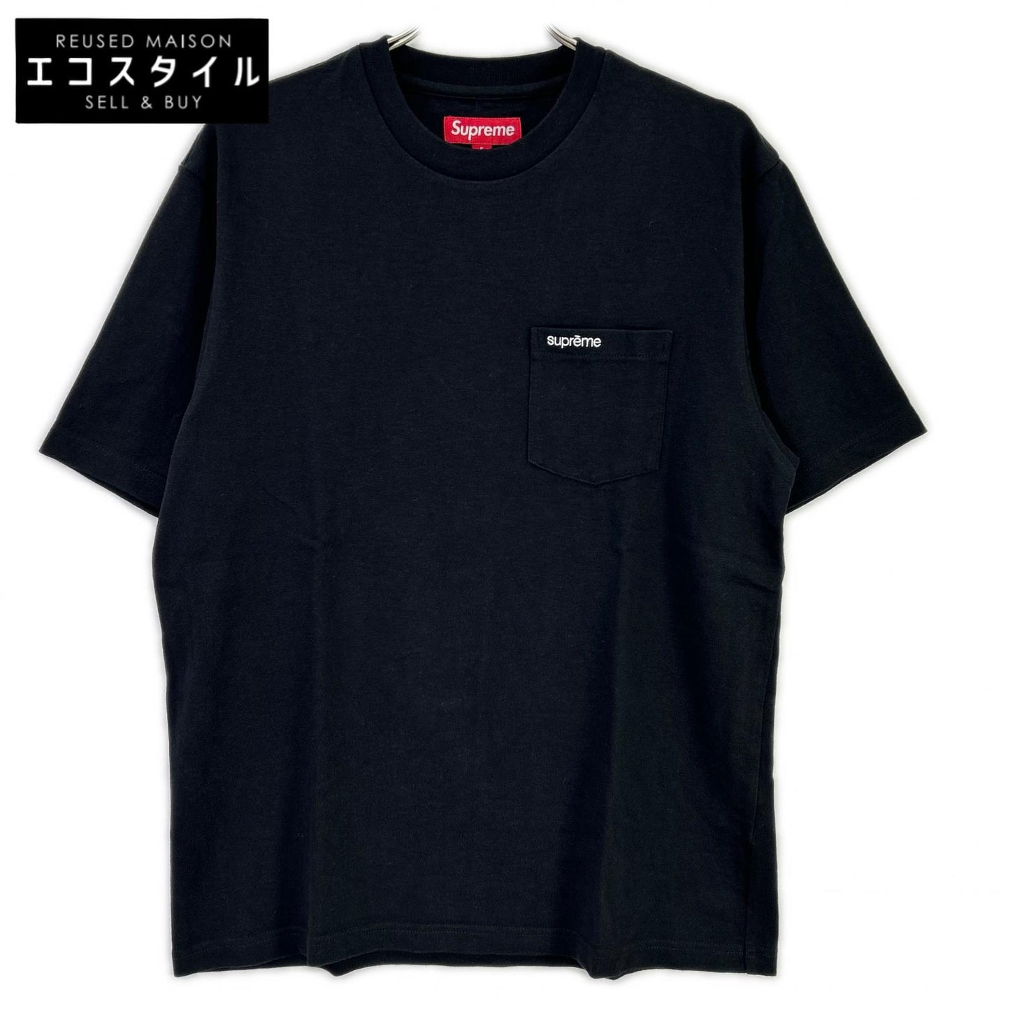 Supreme シュプリーム ブラック 胸ポケット Tシャツ コットン トップス