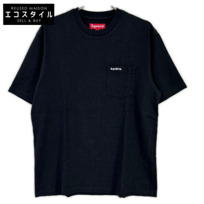 Supreme シュプリーム ブラック 胸ポケット Tシャツ コットン トップス