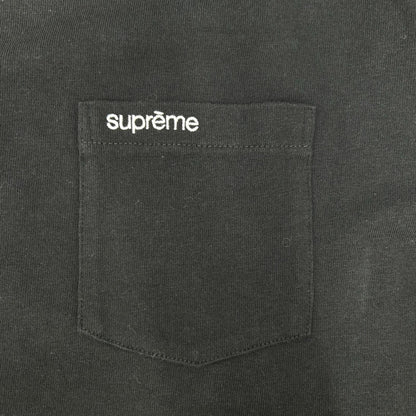 Supreme シュプリーム ブラック 胸ポケット Tシャツ コットン トップス