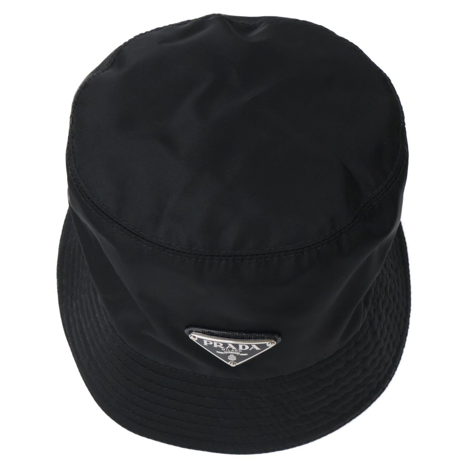 PRADA プラダ 【国内正規】1HC137 Re-Nylon トライアングルロゴ バケットハット 帽子