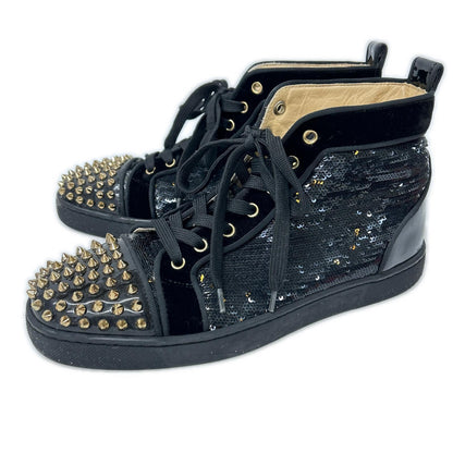 CHRISTIAN LOUBOUTIN クリスチャンルブタン スパイク スパンコール ハイカット スニーカー シューズ