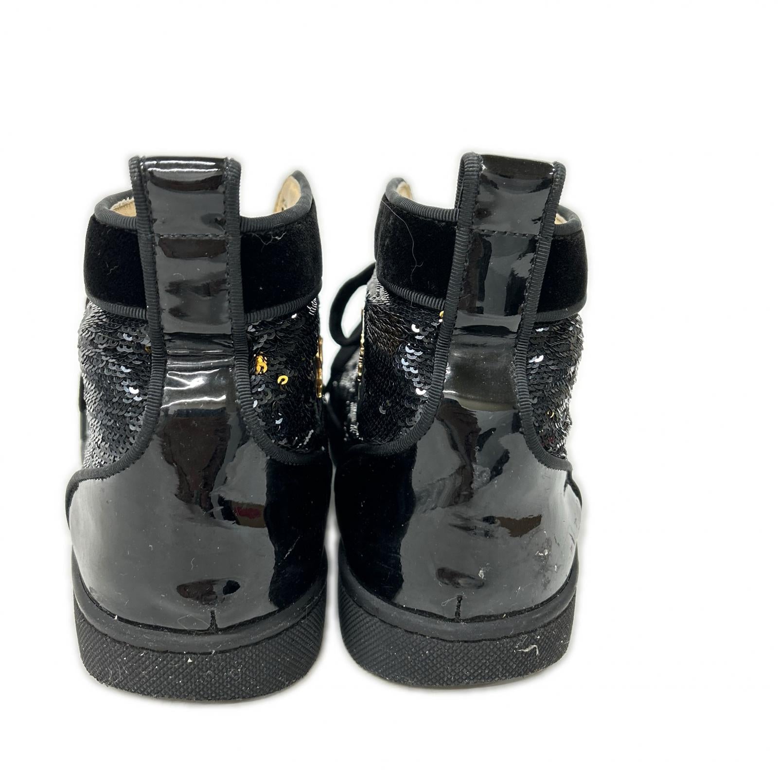 CHRISTIAN LOUBOUTIN クリスチャンルブタン スパイク スパンコール ハイカット スニーカー シューズ