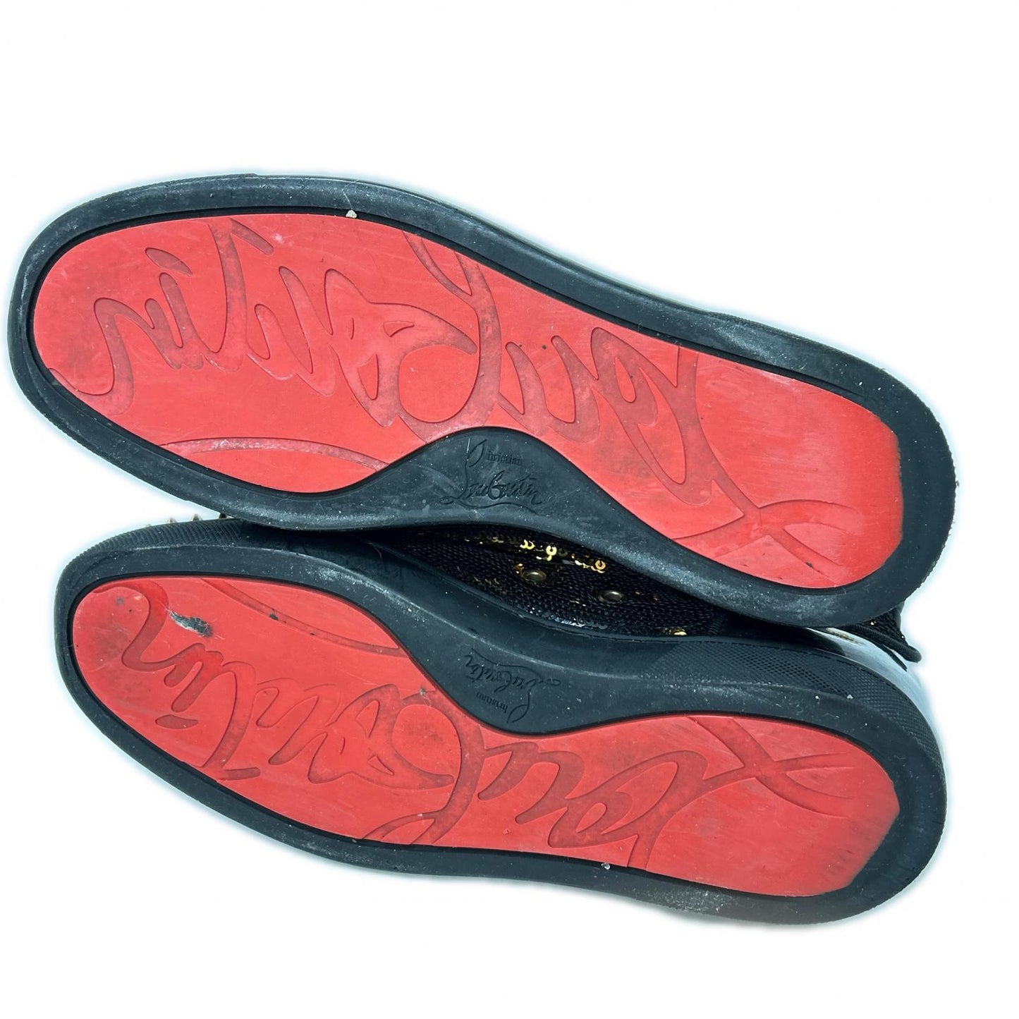 CHRISTIAN LOUBOUTIN クリスチャンルブタン スパイク スパンコール ハイカット スニーカー シューズ