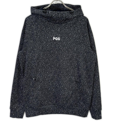 PEARLY GATES パーリーゲイツ ブラック 268-1162307 総柄 フーディパーカー トップス